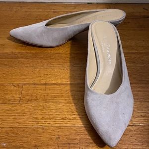 Chinese Laundry L.A. Suede Slip On Kitten Heels